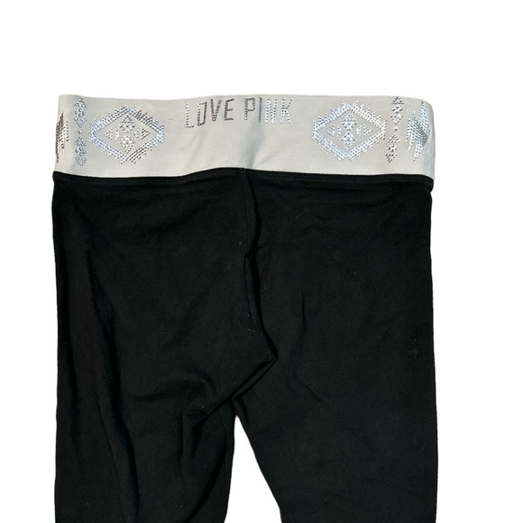 Victoria’s Secret Love Pink Classic Sparkle Aztec Vintage Yoga Pant Leggings - Picture 5 of 6